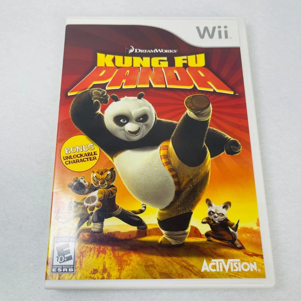 Kung Fu Panda Nintendo Wii Game Activision DreamWorks 2008 RVL-RKPE-USA